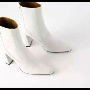 NWT Zara ankle leather boots size 37